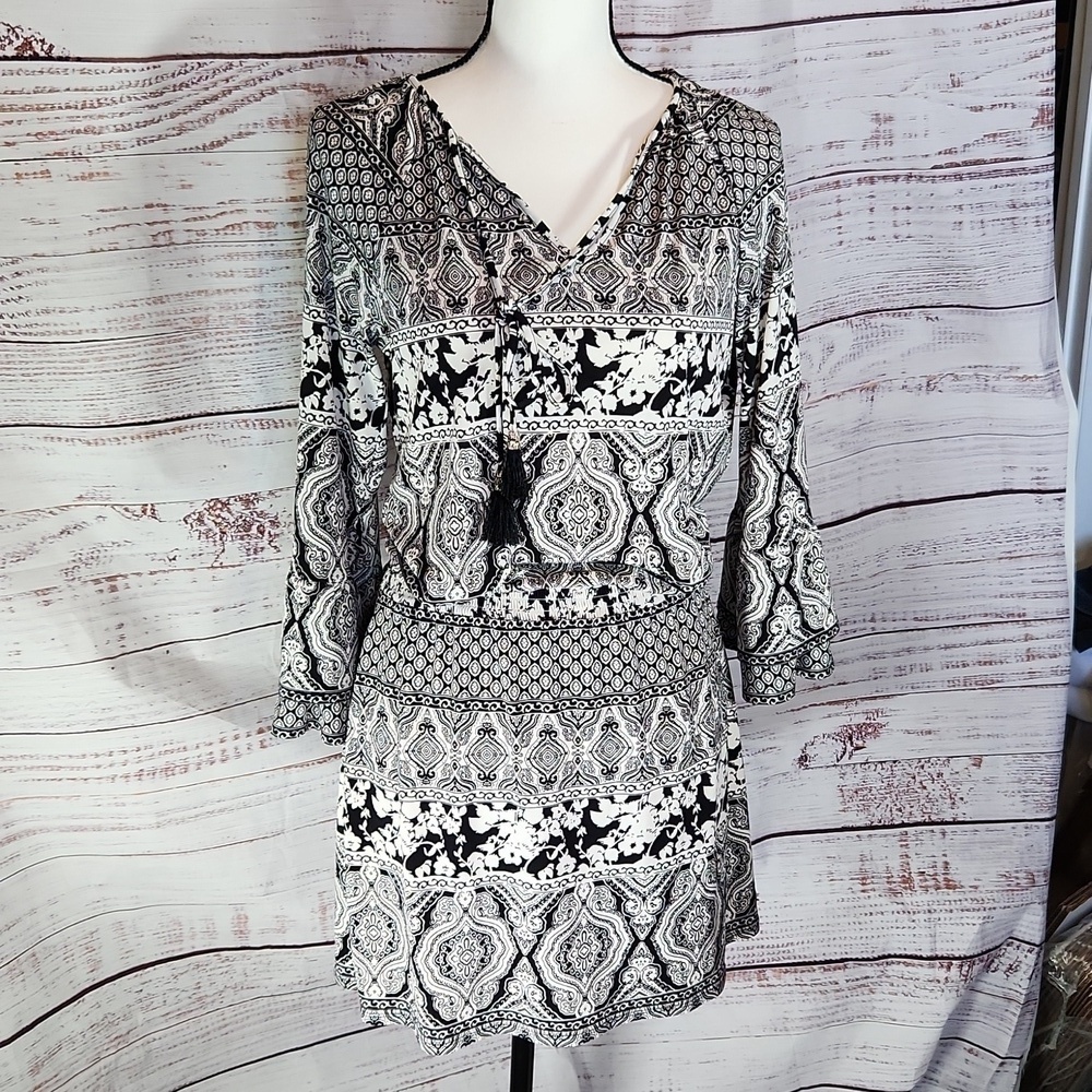 White House black market women's midi long Boho sleeve